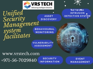 Choose The Best Unified Security Management Dubai