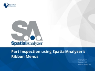 Part Inspection using SpatialAnalyzer’s Ribbon Menus