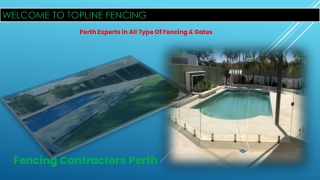 Colorbond Fencing Services in Perth