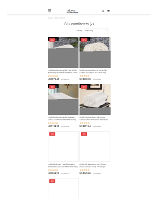 Silk Comforters, Silk Comforter Set, Silk Filled Comforter
