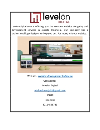 Website Development Indonesia | Levelondigital.com