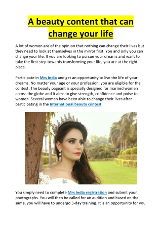 A beauty content that can change your life