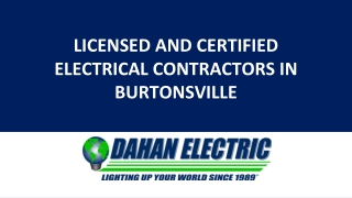 lincesed and certified electrical contractors in burtonsville