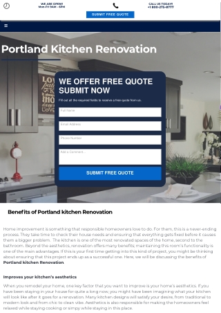 Portland kitchen Renovation