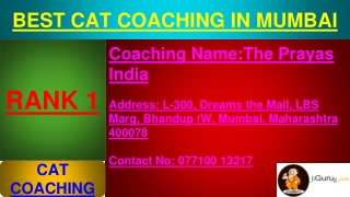 Best CAT Coaching in Mumbai