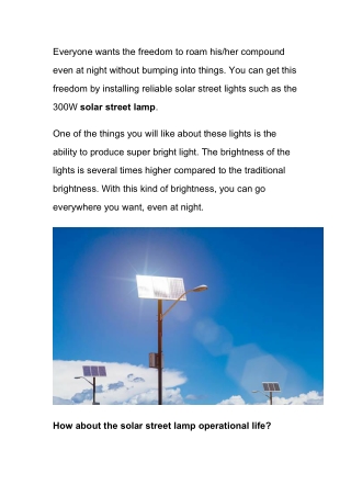 What is solar street lamp – ultimate guide