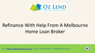 Refinance With Help From A Melbourne Home Loan Broker