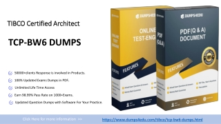 Updated Tibco TCP-BW6 Exam Questions Answers - Dumps4Edu.com