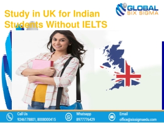 Study in UK for Indian Students Without IELTS
