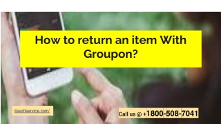 How to return an item With Groupon