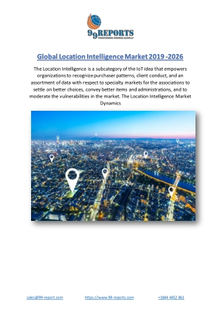 Global Location Intelligence Market 2019 -2026