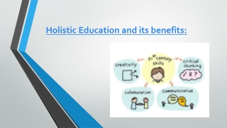 Holistic Education and its benefits