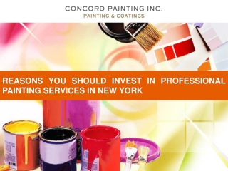 Reasons You Should Invest In Professional Painting Services in New York