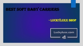 Best Soft Baby Carriers