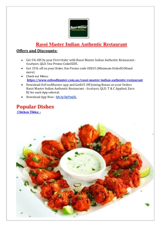 Rasoi master indian restaurant southport, QLD - 5% Off