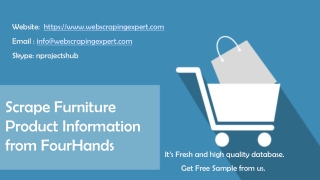 Scrape Furniture Product Information from FourHands
