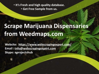 Scrape Marijuana Dispensaries from Weedmaps.com