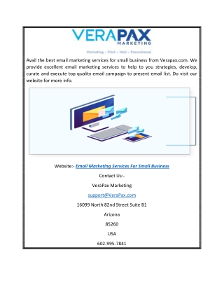 Email Marketing Services for Small Business | Verapax.com