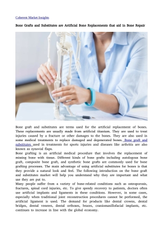 Bone Grafts and Substitutes7