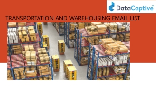 TRANSPORTATION AND WAREHOUSING EMAIL LIST PROVIDERS