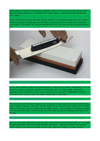 Knife sharpening kit