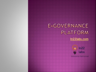 E-Governance Platform