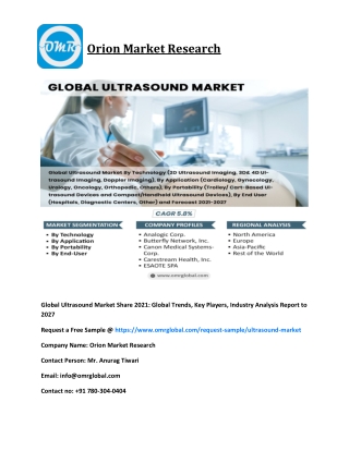 Global Ultrasound Market Share 2021