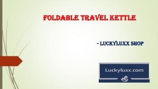 Foldable Travel Kettle