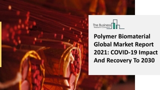 Polymer Biomaterial Market Segments, Competitive Analysis And Key Drivers