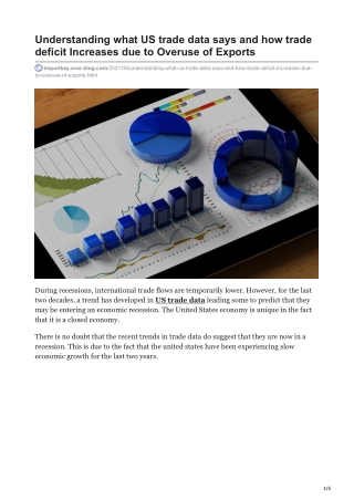 Understanding what US trade data says and how trade deficit Increases due to Overuse of Exports
