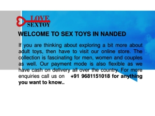 Sex Toys In Nanded