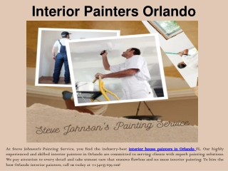 Interior Painters Orlando
