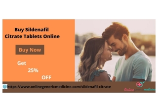 Order Sildenafil Citrate