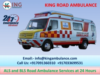 King ICU Ambulance Service in Saguna More and Rajendra Nagar Patna