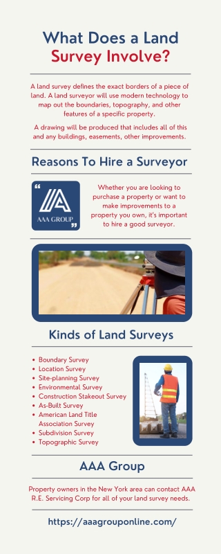 Considerations for Land Surveying - AAA Group