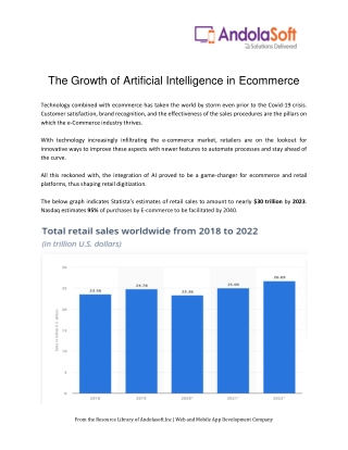 The Growth of Artificial Intelligence in eCommerce