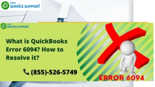 How to rectify QuickBooks error 6094