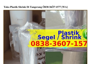 Toko Plastik Shrink Di Tangerang