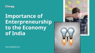Importance of Entrepreneurship to the Economy of India-converted