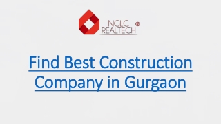 Find Best Construction Company in Gurgaon