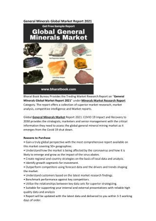 Global General Minerals Market