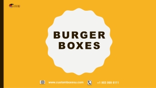 You Can Get custom burger boxes at cheap rate in USA