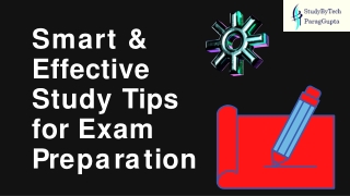 Smart & Effective Study Tips for Exam Preparation