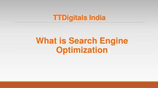 What is Search Engine Optimization
