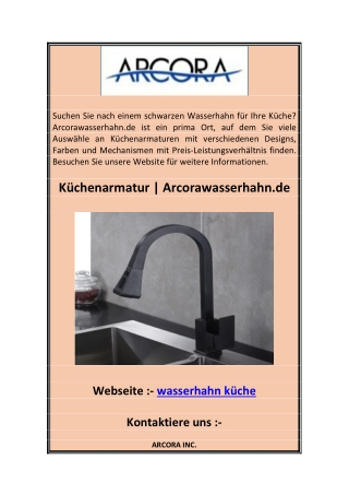 Küchenarmatur  Arcorawasserhahn.de