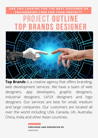 ARE YOU Looking for the best designer or engineering firm for your project