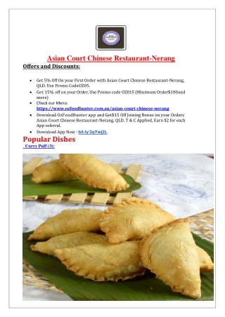 5% Off - Asian Court Chinese Restaurant - Nerang, QLD