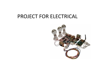 PROJECT FOR ELECTRICAL