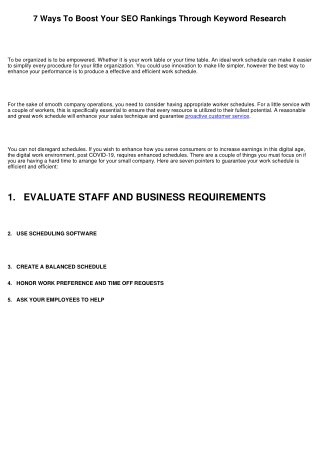 7 Ways To Boost Your SEO Rankings Through Keyword Research