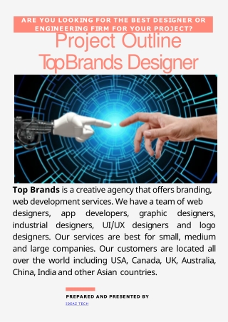 ARE YOU Looking for the best designer or engineering firm for your project